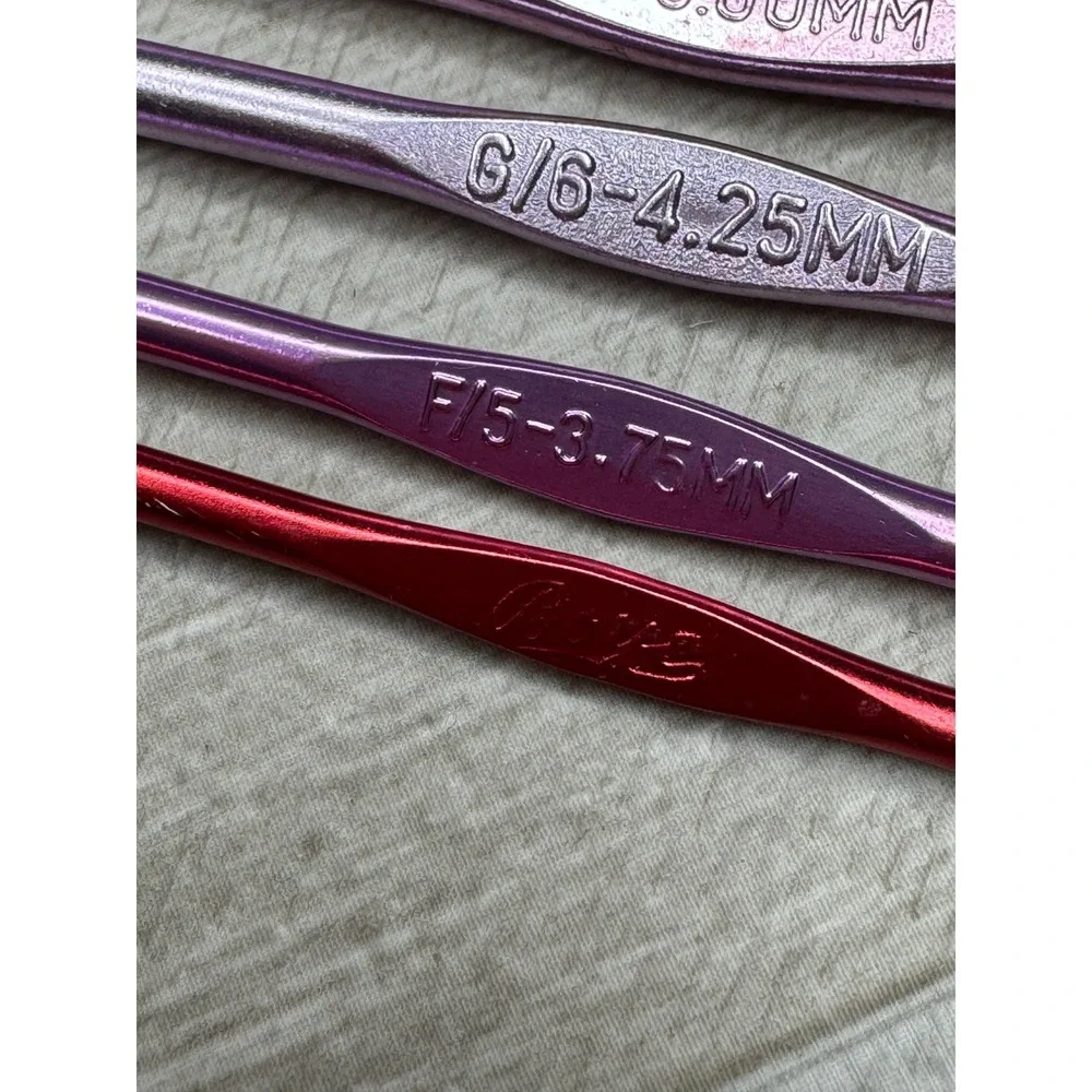 Boye Crochet Hooks Knitting‎ Needles Set Aluminum Metal Crafting Hobby Handmade